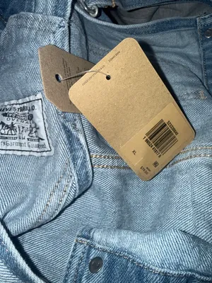 Levi's NWT Shortall Light Wash Cuffed Denim Vintage Festival Short Overalls XL thumbnail 5