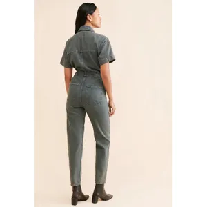 Free People Marci Coveralls Overalls Sz XS April Showers Wash Boho Carpenter thumbnail 2