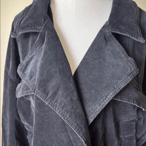 We The Free Black Sure Thing Corduroy Bomber Jacket Relaxed Fit thumbnail 3