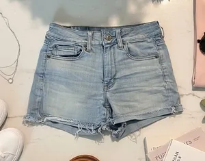 American Eagle Outfitters Light Blue Super Stretch Denim Cutoff Shorts thumbnail 1