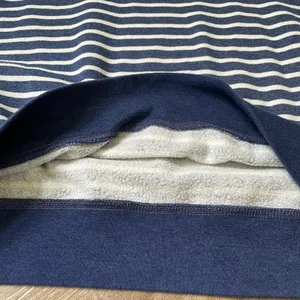 Old Navy Crewneck Striped Long Sleeve Top Fleece Lined Nautical ~ Women’s Size L thumbnail 12