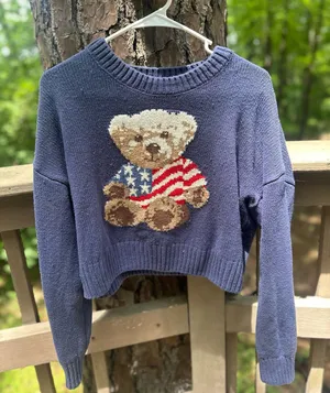 Target Bear flag knit sweater thumbnail 1
