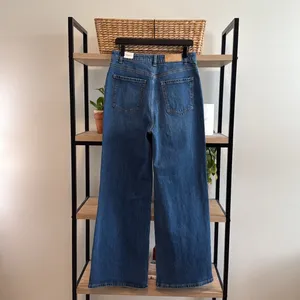 NWT PINK DENIM Victoria's Secret High-Rise Straight Leg Jeans, 12 thumbnail 5