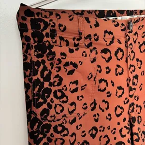 Maeve Anthropologie The Colette 26W Leopard Cropped Wide Leg High Rise Pants thumbnail 4