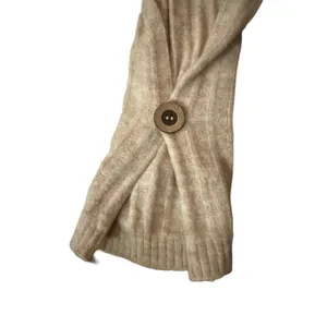 Abercrombie Fitch Soft A&F Cozy‎ Mocha Brown Henley Long Sleeve Top Womens M EUC thumbnail 6
