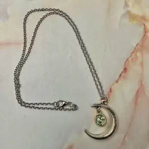 Moon charm pendant necklace thumbnail 3