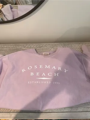 Comfort Colors Lavender 'Rosemary Beach' Crewneck Sweatshirt thumbnail 2