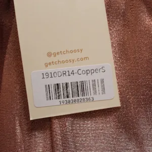Choosy Copper Rose Organza Dress Size Small thumbnail 15