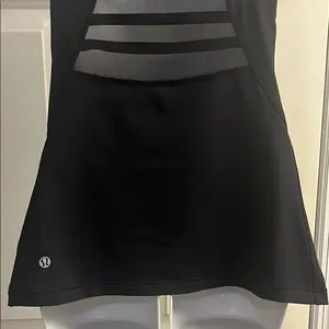 Lululemon Black Women's Racerback Tank Top Mesh Built-in Bra Size 6 thumbnail 8