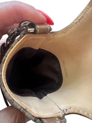 COACH Vintage Brown Logo Buckle Mini Crossbody Bag thumbnail 6