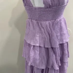 Lovers and Friends Brielle Mini‎ Dress Lavender Purple Tiered Ruffle Revolve S thumbnail 7