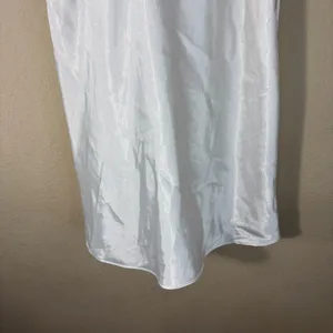 Delicates Intimate Nightgown/Slip White Lace Florals Sz M Bridal Honeymoon Vacay thumbnail 3