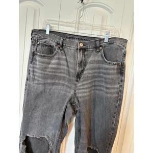 American Eagle Black 90's Bootcut Jeans Size 16 thumbnail 3