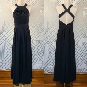Spotlight‎ by Warehouse Black Chiffon Halter Gown thumbnail 2