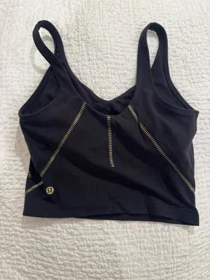 Lululemon black Sports Bra Top Tank thumbnail 2