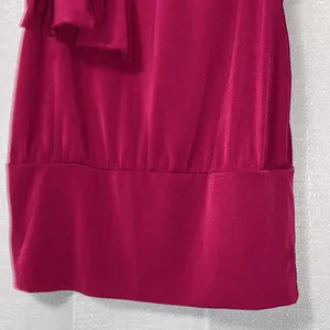 Express Magenta Side Front Tie Sleeveless Banded Waist Blouse thumbnail 4