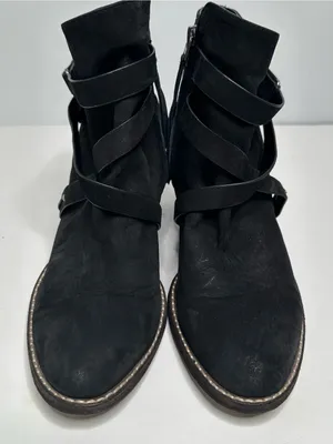 Sam Edelman Merton Black Suede Leather Ankle Booties Size 9 thumbnail 3