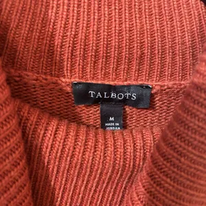 Talbots Tunic Sweater Womens Medium Orange Turtleneck Stretch Pullover thumbnail 7