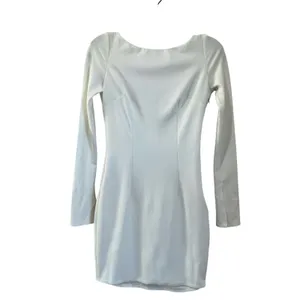 Katie May Glisten Ivory White‎ Open Back Long Sleeve Mini Dress XS Bridal Party thumbnail 3
