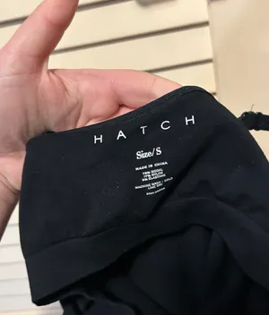 Hatch The Body Rib Unitard Ribbed Jumpsuit Maternity Size Small Black thumbnail 4
