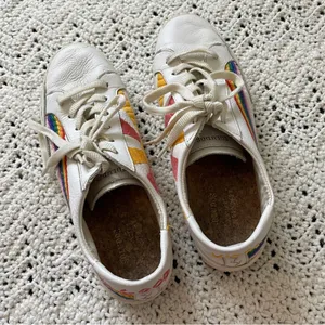 Soludos x Lockhart Embroidery Ibiza Sneakers Rainbow Wave Sun White (Size 8.5) thumbnail 11