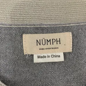 Anthropologie Numph Knit Top Small Gray Sleeveless Shimmer Minimalist Chic thumbnail 5