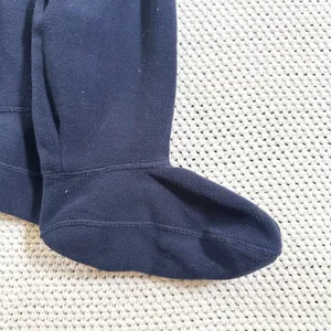 Hunter Navy Blue Sweater Garter Stitch Cuff Boot Socks Fleece Medium Women 5-7 thumbnail 3