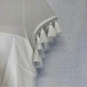Lulus‎ Iced Latte White Short Sleeve Tassel Shift Dress Size S thumbnail 5