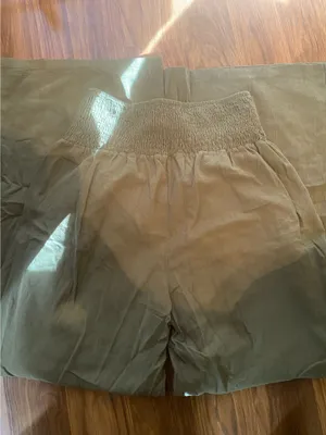 Amazon Green Linen Flowy Pants thumbnail 2