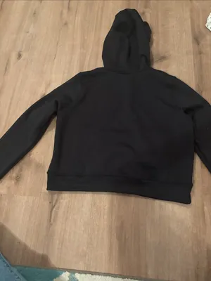 Nike Black Pullover Hoodie with Small Swoosh thumbnail 2