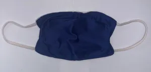 Stretchy Blue & White Reusable Face Mask thumbnail 1