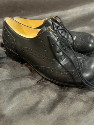 John W Shoes Women’s Black Leather Wingtip Oxfords - Classic Lace-Up Dress Shoes thumbnail 4