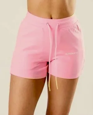 Alphalete Women's Essential Core Athletic Shorts pink thumbnail 1