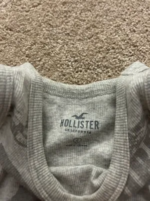 Hollister grey high neck tank top thumbnail 3