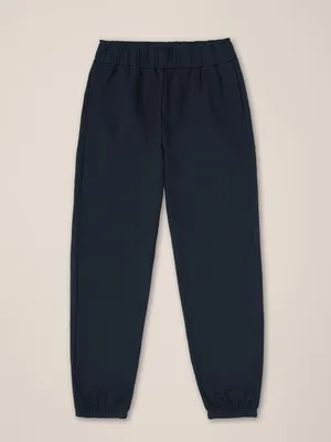 NEW Pact Brushed Fleece sweatpants joggers blue organic cotton minimalist Size S thumbnail 10