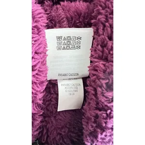 PINK - Victoria's Secret PINK Maroon Fuzzy Sherpa Pullover size M thumbnail 7