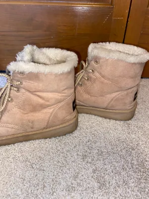 Women’s Sand Faux Fur Booties thumbnail 4