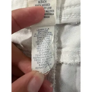 American Eagle Jeans Women Size 10 Wide Leg Crop Stretch White Classic‎ Preppy thumbnail 8