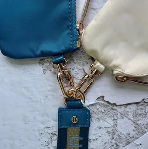 Lululemon Dual Pouch Wristlet Blue/Beige thumbnail 2