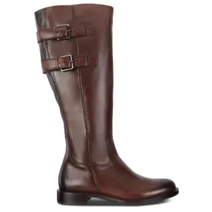 EUC Ecco Leather Satorelle Adjustable Calf Knee High Boots Brown Size 6 thumbnail 2