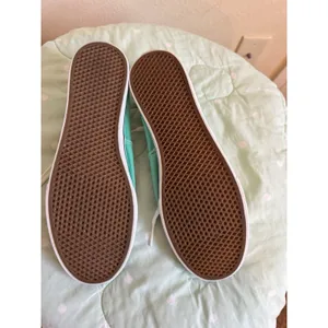 Vans Mint green lace-up sneakers featuring white rubber soles Women’s Size 10 thumbnail 12
