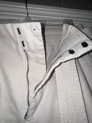 Target a new day High-Waist white cream Paperbag Pants with belt sash thumbnail 3