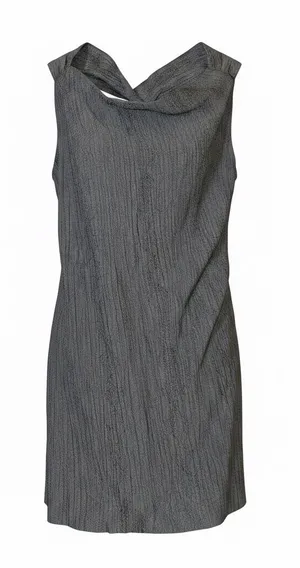 Zara Textured Ribbed Twisted Draped Open Back Sleeveless Top NWT S thumbnail 1