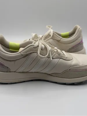 Adidas Retrorun FY6494 Womens 7.5 Chalk White Beige Suede Retro Sneakers thumbnail 5