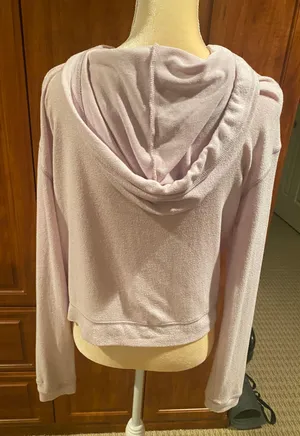 Pink Cropped Hoodie thumbnail 2