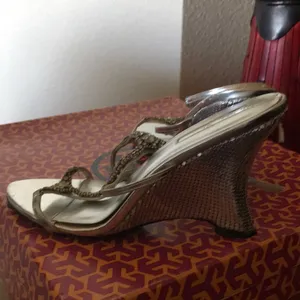 Sandals Silver Size 8.5 thumbnail 4