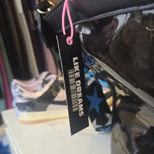 Stylish Black Transparent Tote Bag thumbnail 2