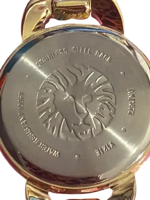Anne Klein Gold Tone Bracelet Watch Roman Numerals Fold Over Clasp 6.5" *READ thumbnail 5