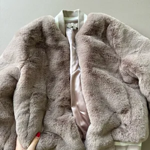 Dance & Marvel faux fur bomber jacket thumbnail 3