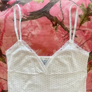 Brandy Melville blue amara lace cami tank top thumbnail 8